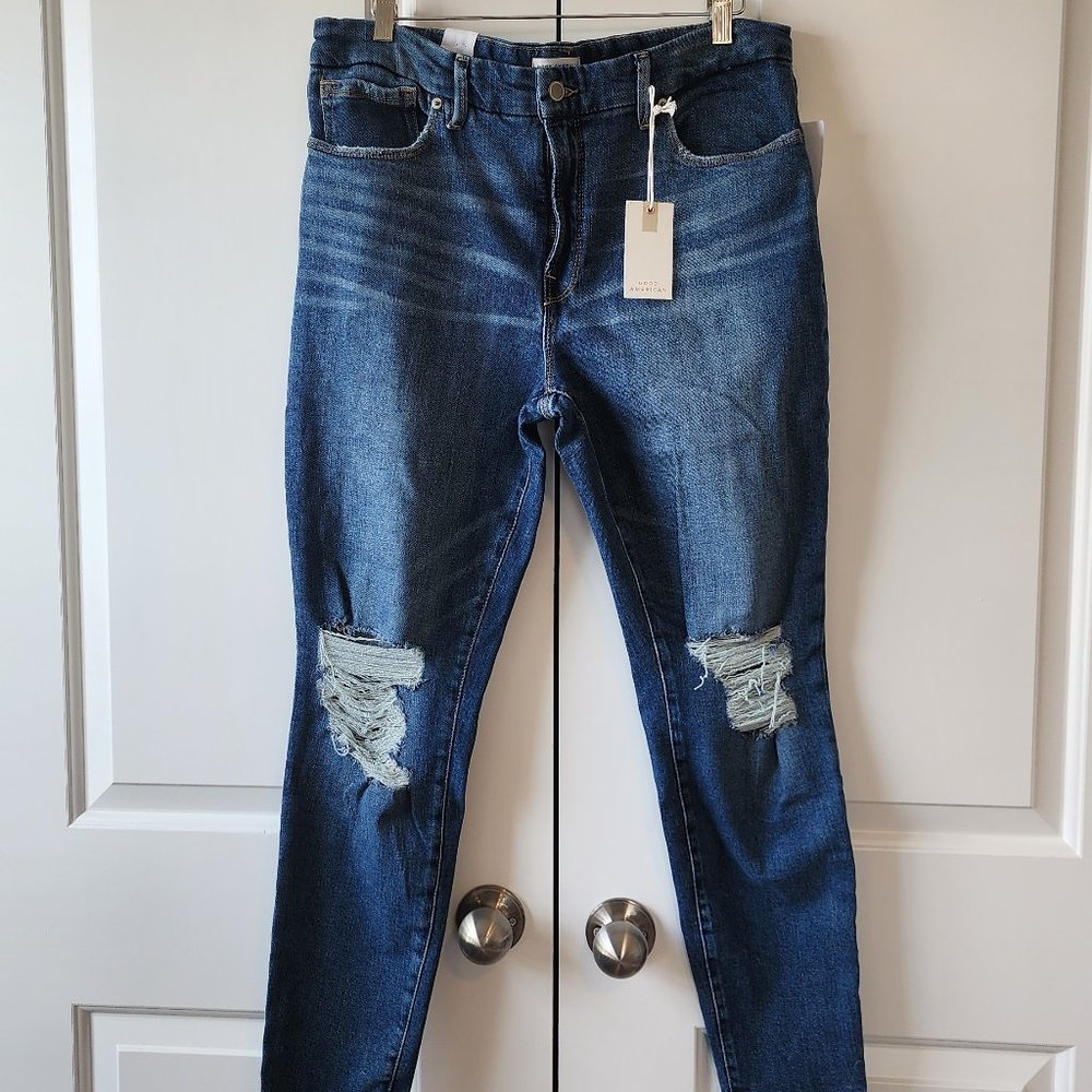 NWT Good American Good Legs Skinny Jeans Size 14